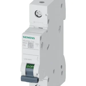 Siemens 5SL6106-7YA 6A C Tipi 1 Kutup 6kA Otomatik Sigorta