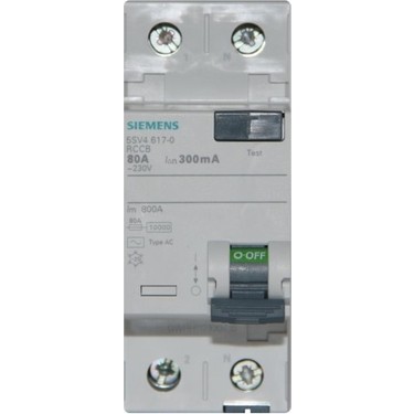 Siemens 5SV5617-6 Kaçak Akım Rölesi 2x80A 300mA | RCCB