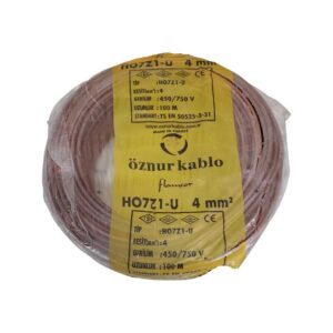 Öznur Kablo 4 mm H07Z1-U (NYA) 450/750 V - Kahverengi