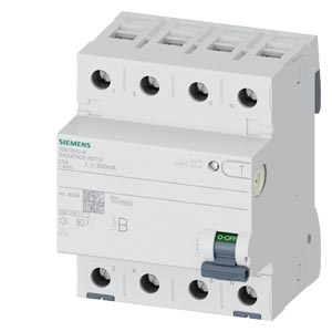 Siemens Kaçak Akım Koruma Rölesi 25A 300mA 4P 400V 5SV3642-4