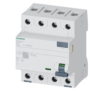 Siemens Kaçak Akım Koruma Rölesi 25A 300mA 4P 400V 5SV3642-8